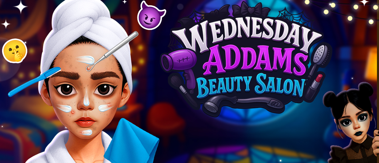 Wednesday Addams Beauty Salon screenshot