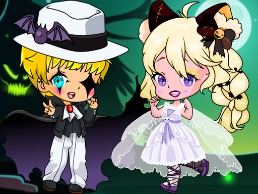 Halloween Chibi Couple thumbnail