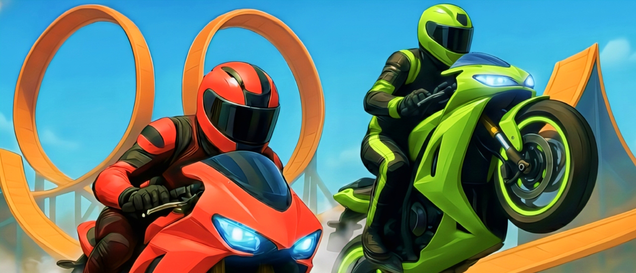 Crazy Bike Stunts PvP screenshot