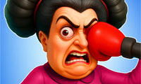 Crazy Aunty : Slap & Punch