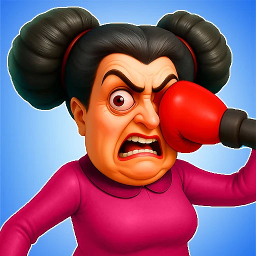 Crazy Aunty : Slap & Punch