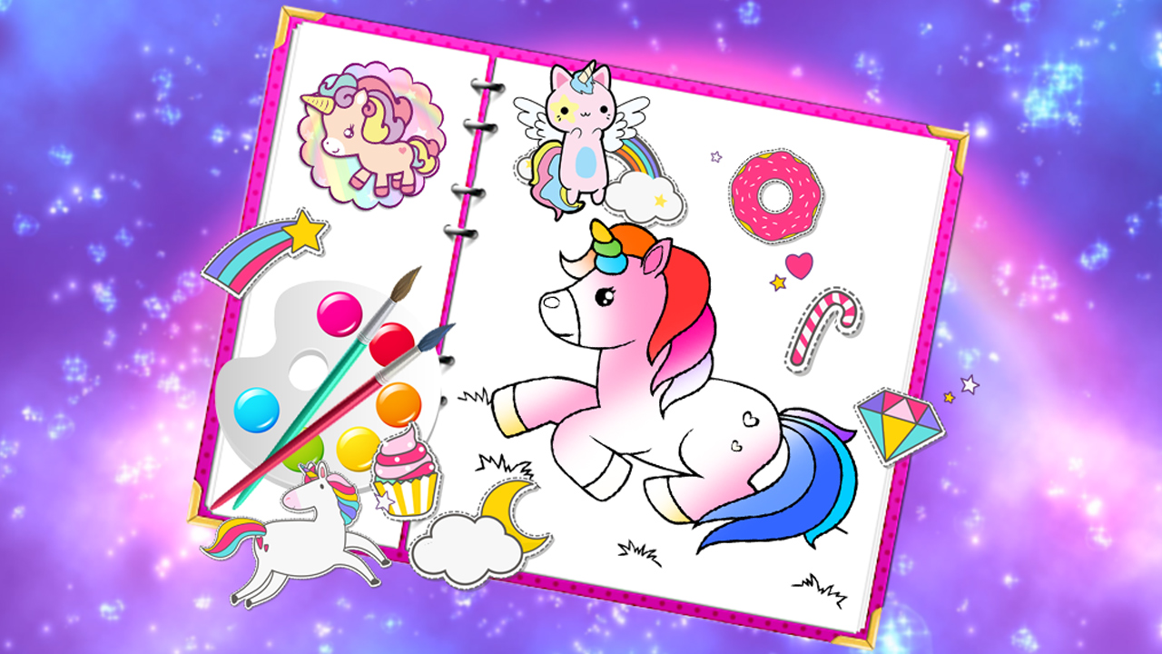 Fabulous Cute Unicorn Coloring Book thumbnail