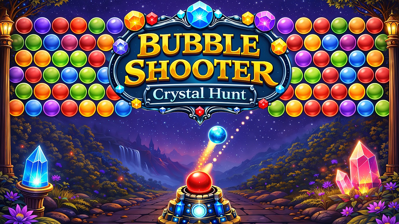 Bubble Shooter Crystal Hunt screenshot 2