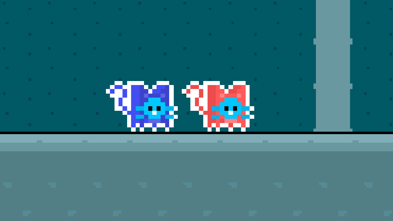 Red and Blue Cats thumbnail