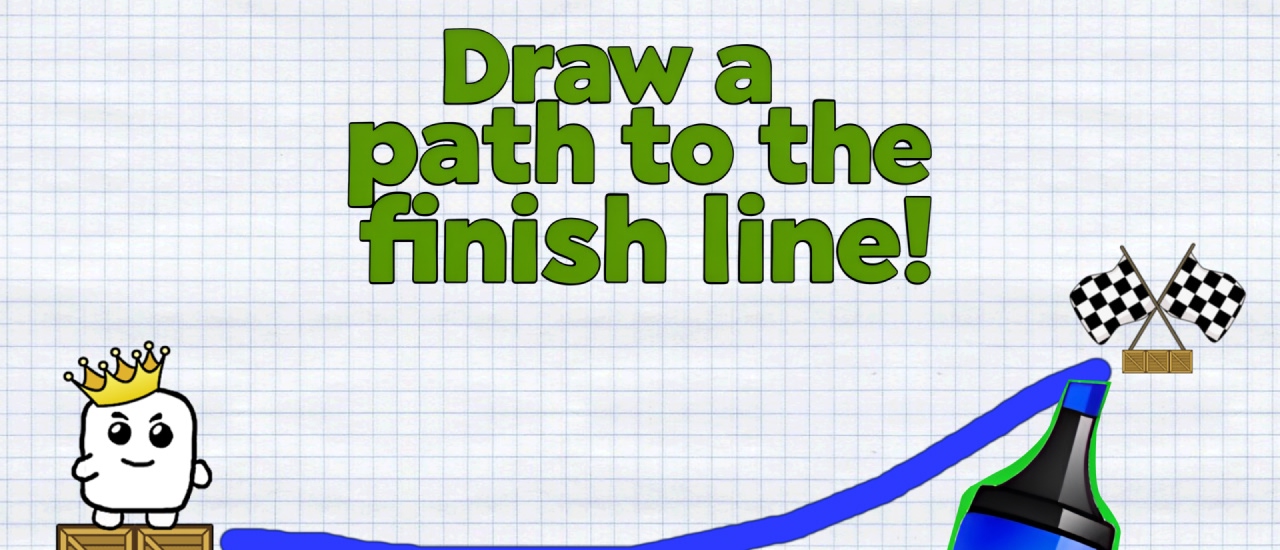 Draw a path to the finish line!