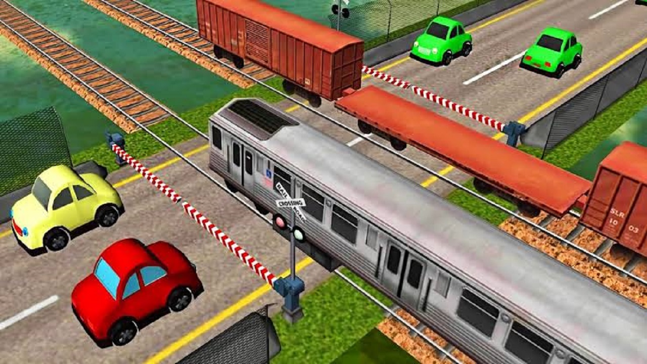 Euro Railroad Crossing : Railway Train Passing 3D thumbnail
