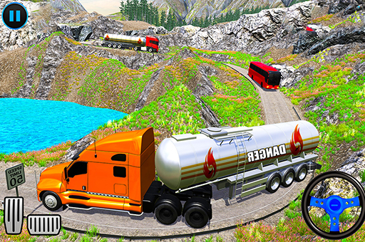 off road Oil Tanker Transport Truck image