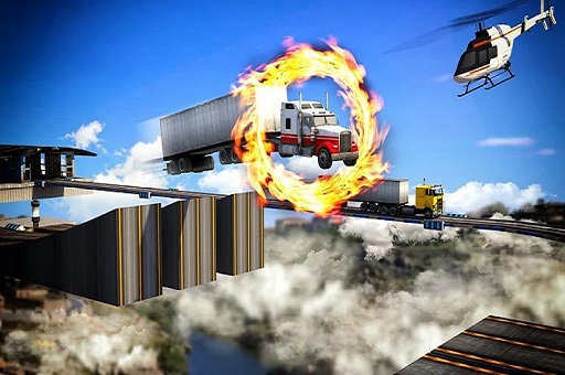 Impossible Truck Driving Stunt Track Parking screenshot