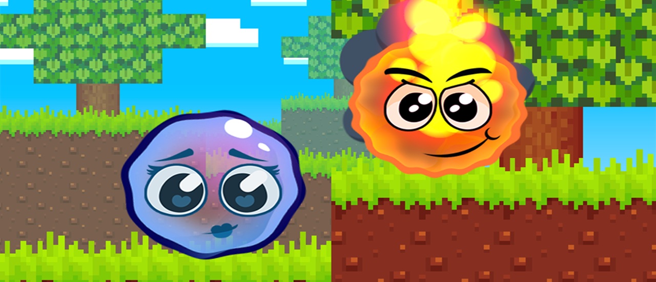 Fire Ball and Water Ball: Parkour Love Balls