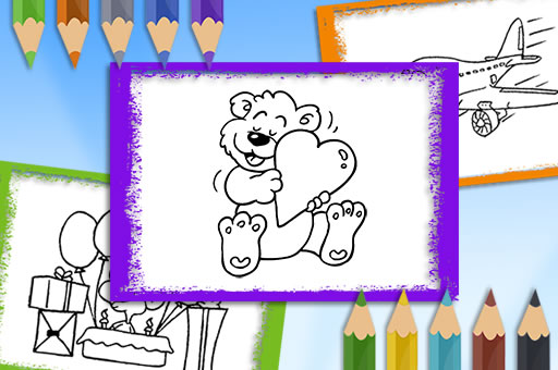 Cartoon Coloring Book image