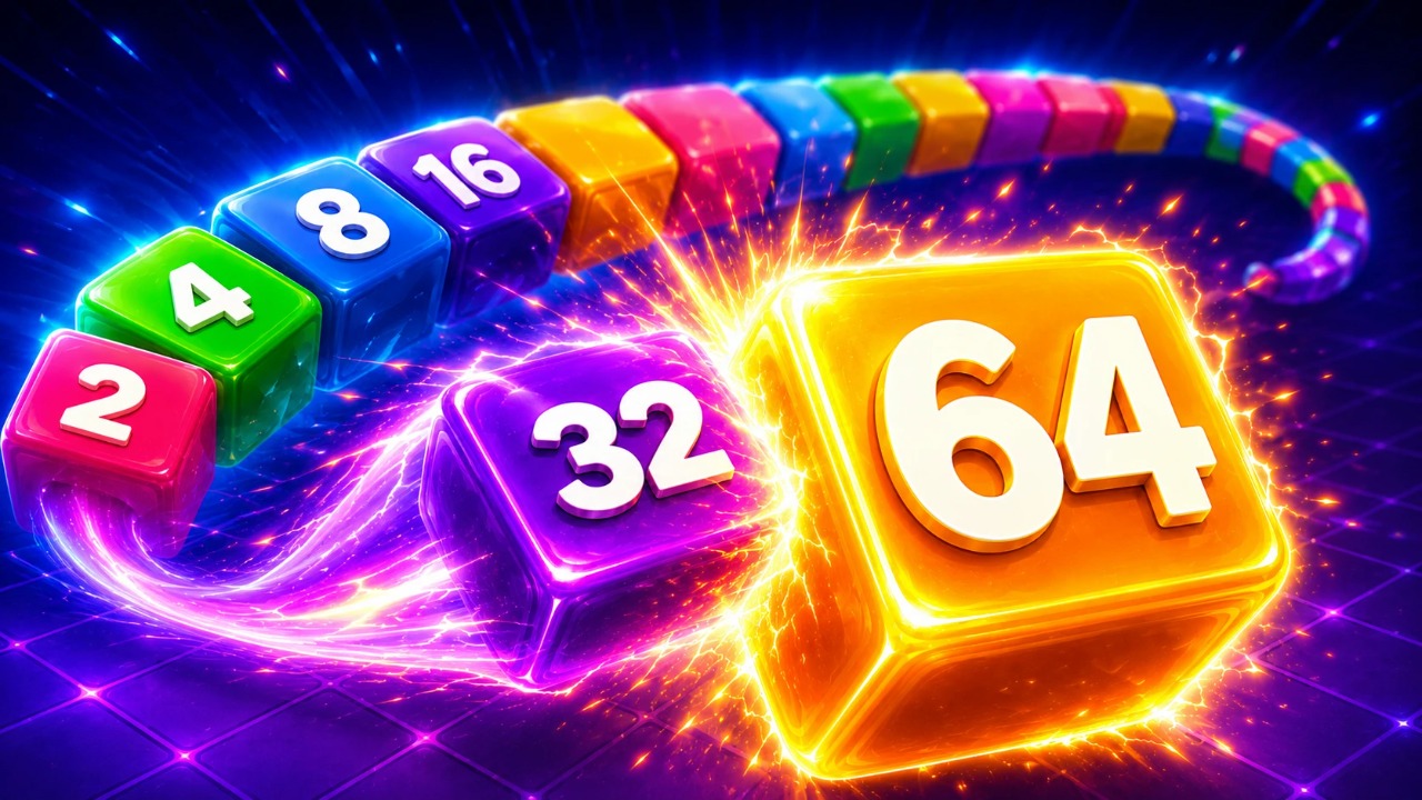 2048 Snake.io — free online io game on Glaze Games
