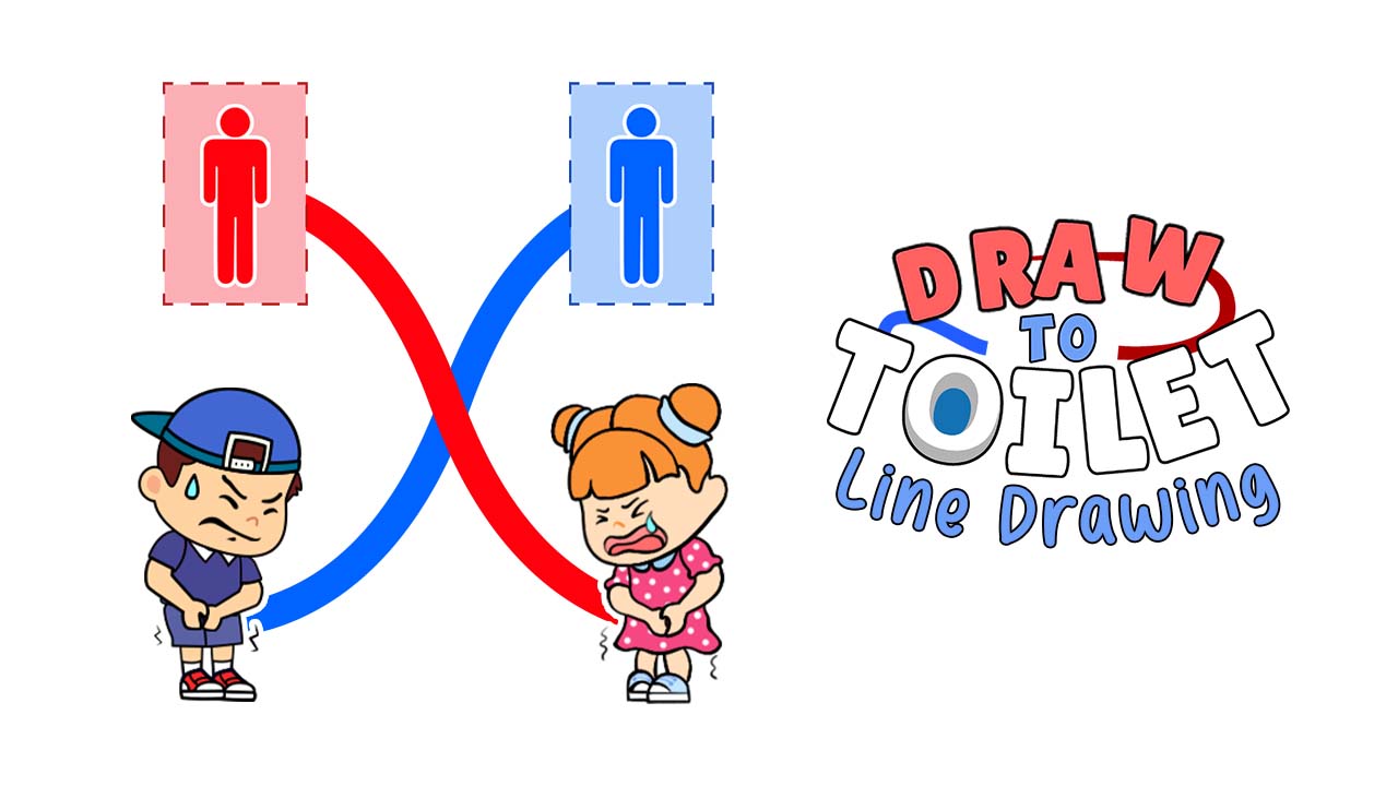 Draw To Toilet - Line Drawing thumbnail