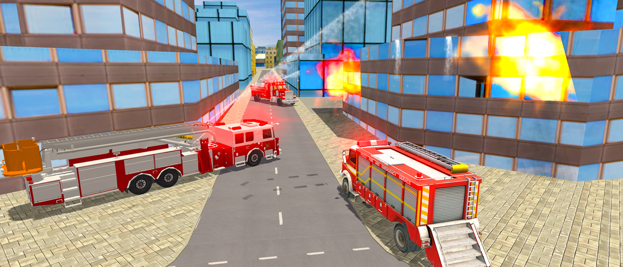 Fire City Truck Rescue Driving Simulator image