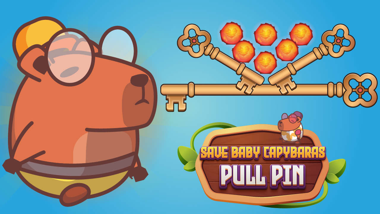 Save Baby Capybaras - Pull Pin thumbnail