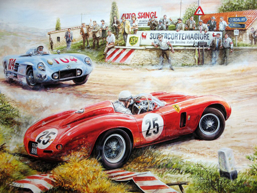 Painting Vintage Cars Jigsaw Puzzle thumbnail