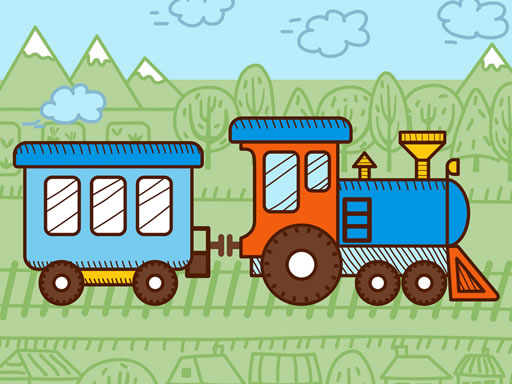 Trains For Kids Coloring thumbnail
