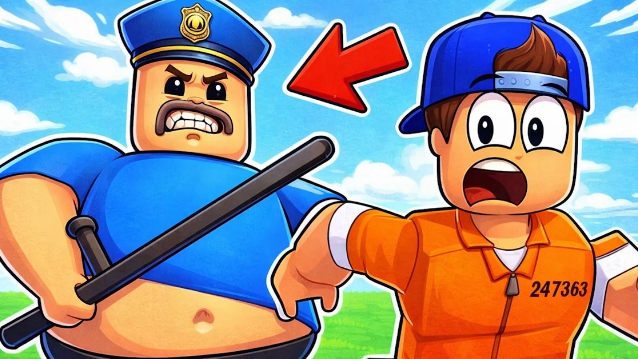 Obby - Escape Barry's jail parkour