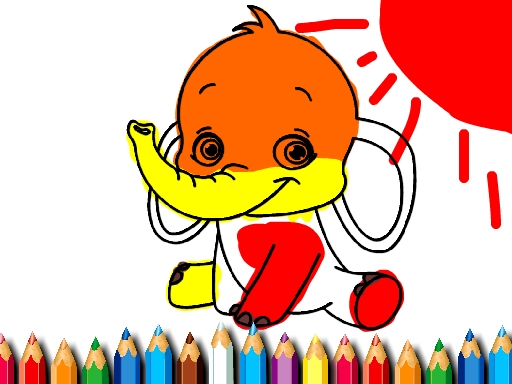 Elephant Coloring Book thumbnail