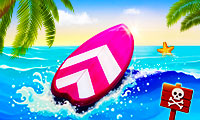 Summer Rider 3D game interface - Detailed game function display