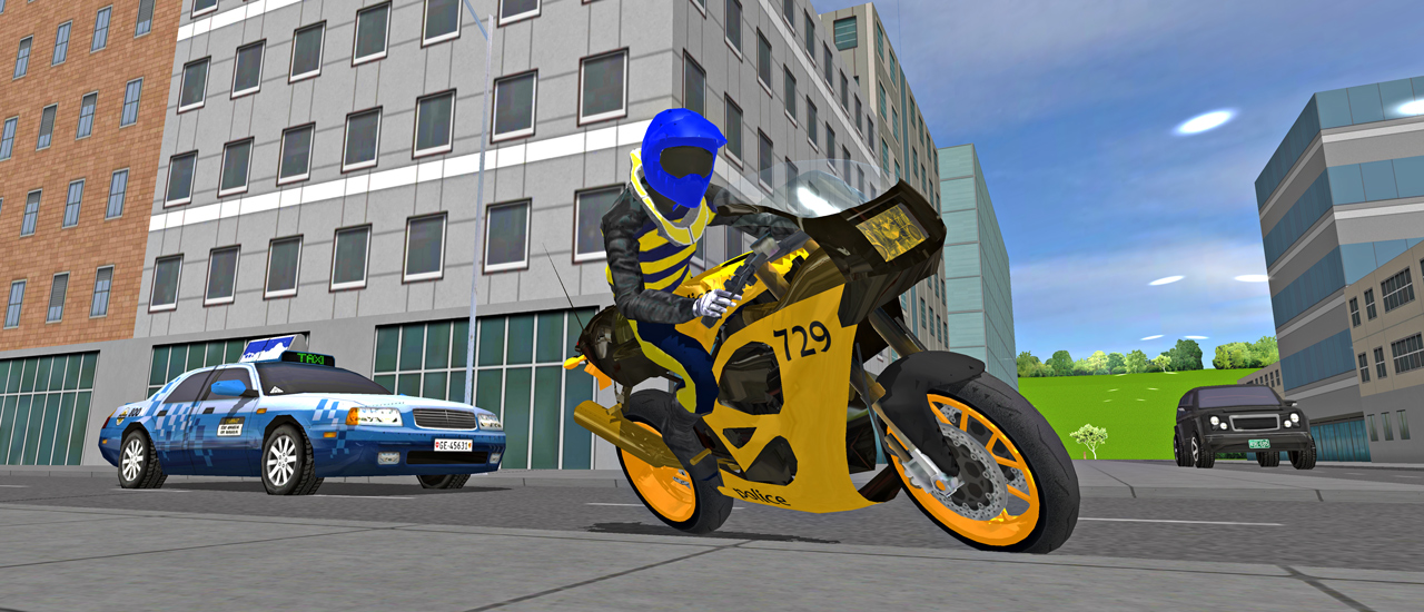 Police MotorBike Race Simulator 3D image