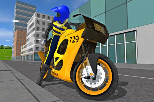 Police MotorBike Race Simulator 3D image