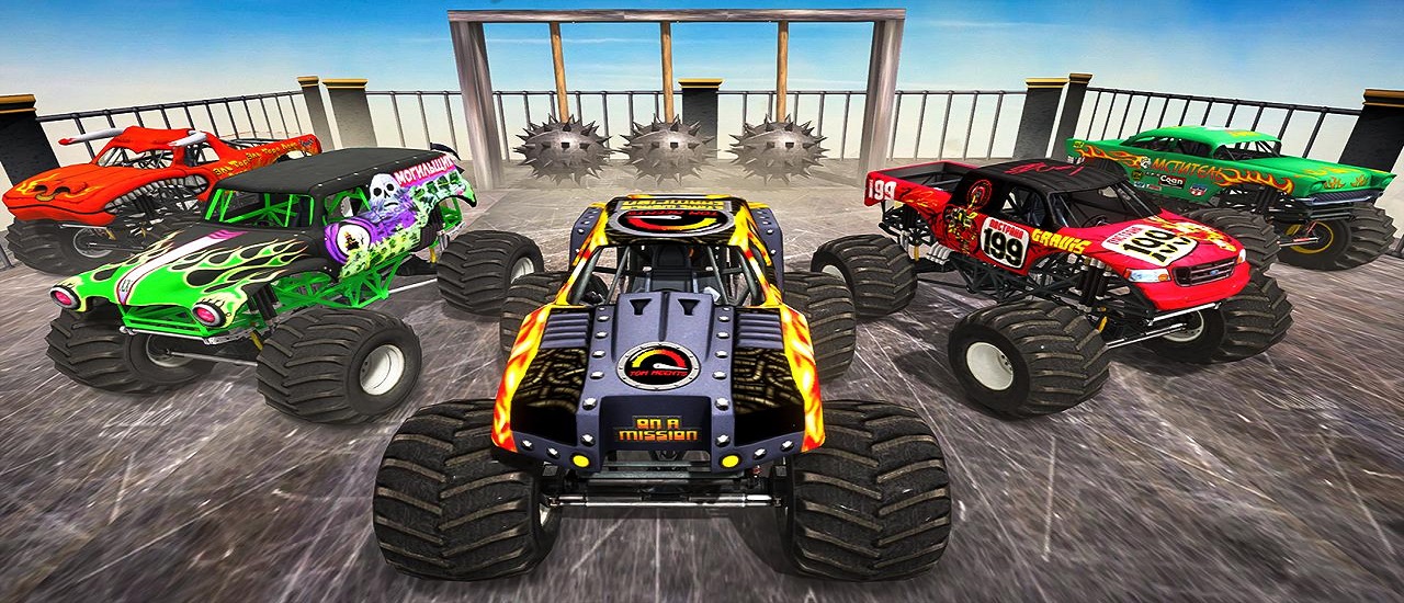 Monster Truck Impossible Stunt Track screenshot