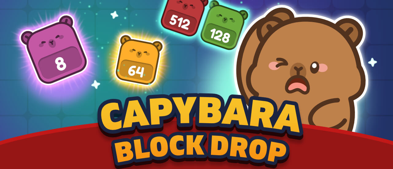 Capybara Block Drop