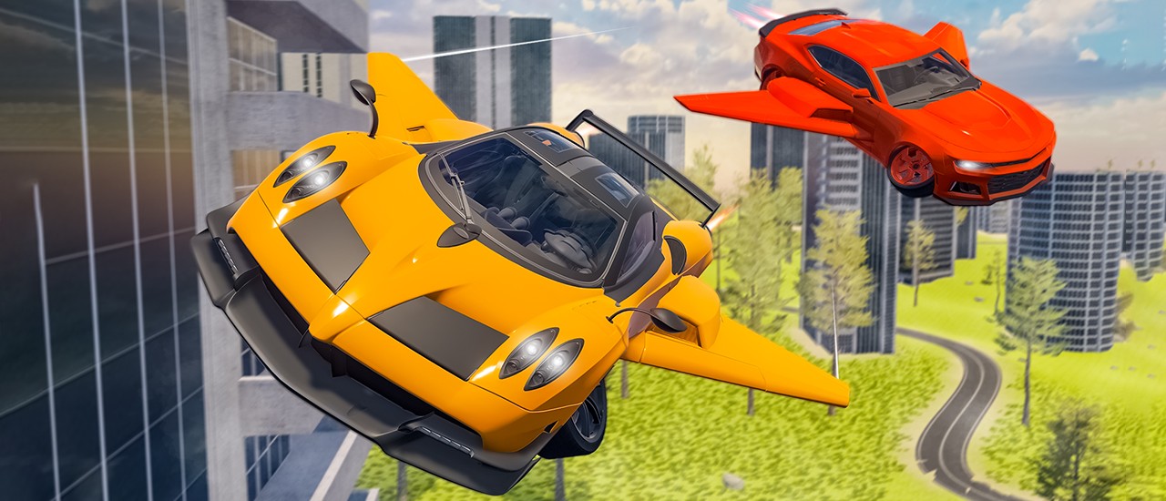 Real Sports Flying Car 3d screenshot