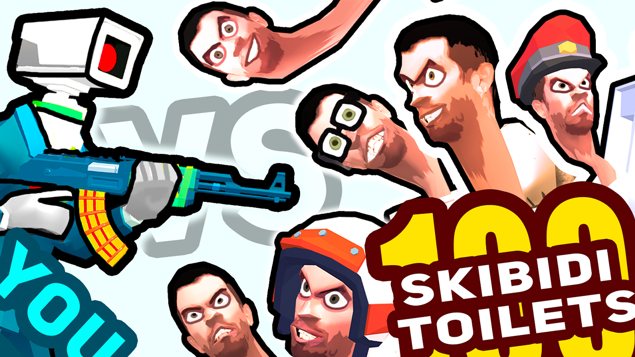 You vs 100 Skibidi Toilets thumbnail