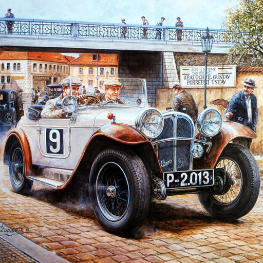 Painting Vintage Cars Jigsaw Puzzle 2 thumbnail