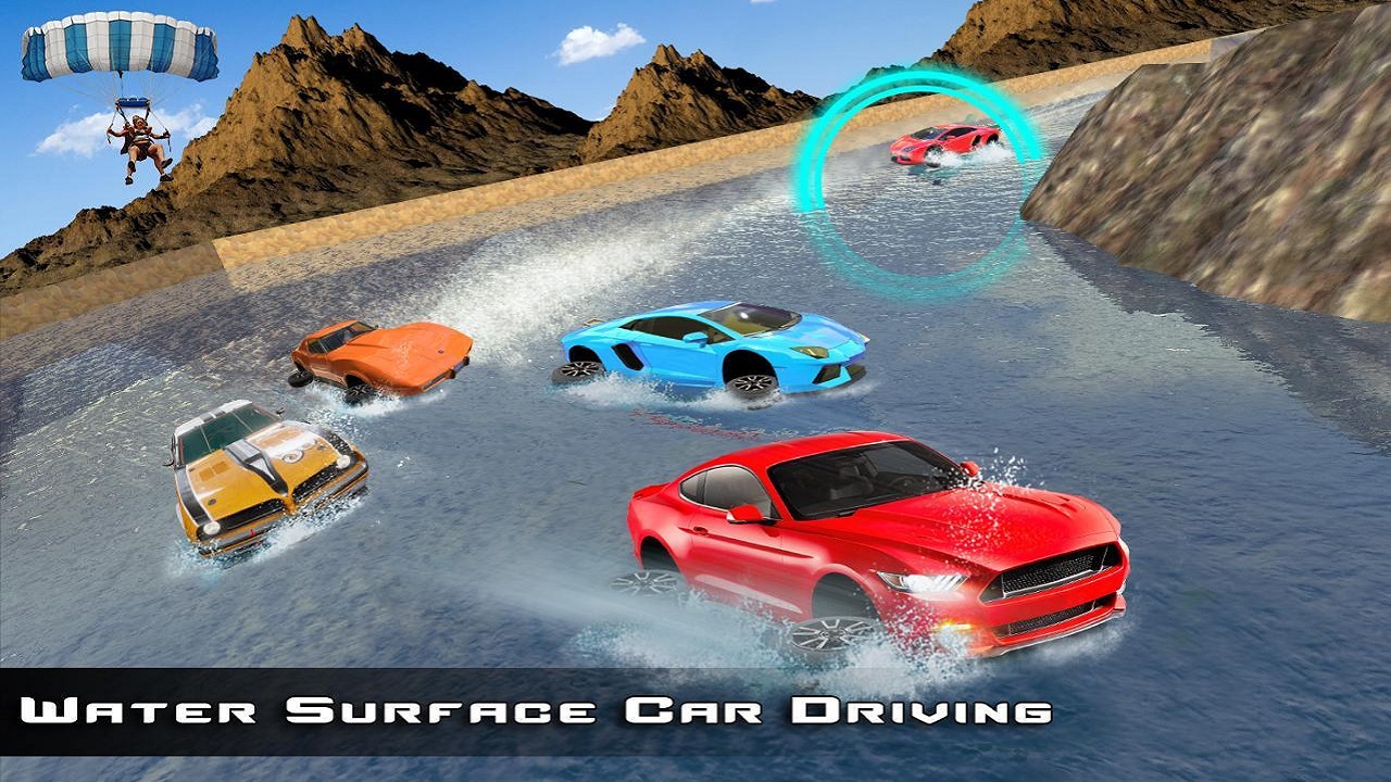 Incredible Water Surfing : Car Racing Game 3D thumbnail