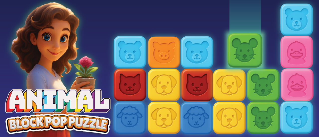 Animal Block Pop Puzzle screenshot