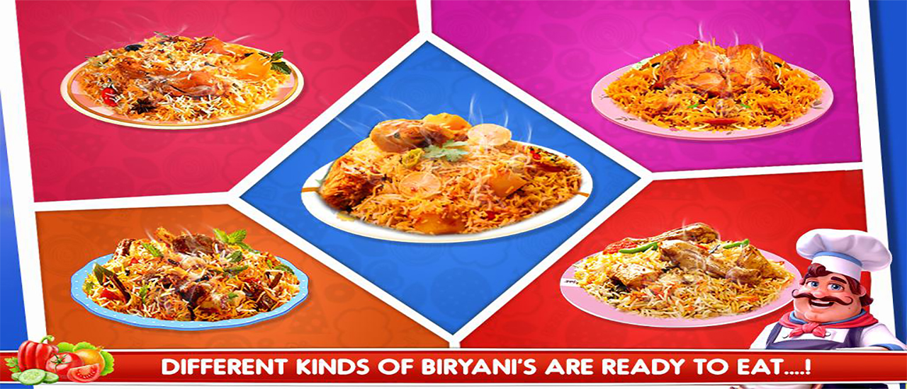 Biryani Recipes and Super Chef Cooking Game screenshot