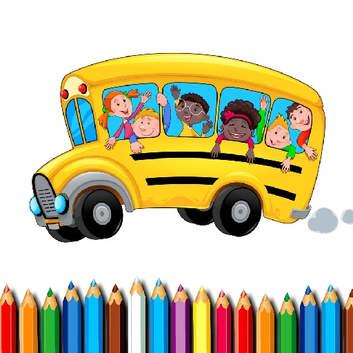 School Bus Coloring Book thumbnail