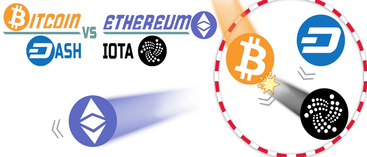BITCOIN vs ETHEREUM DASH IOTA thumbnail