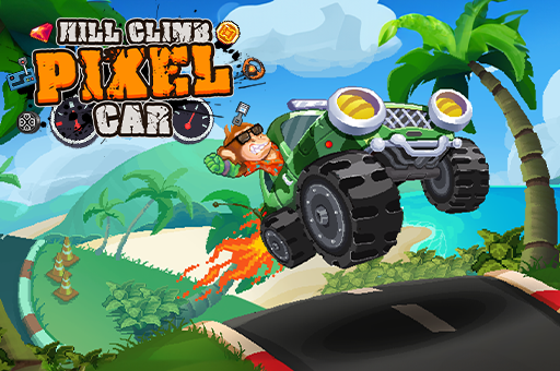 Hill Climb Pixel Car screenshot