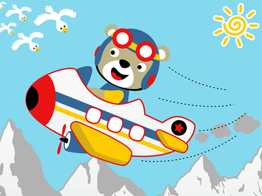 Friendly Airplanes For Kids Coloring thumbnail