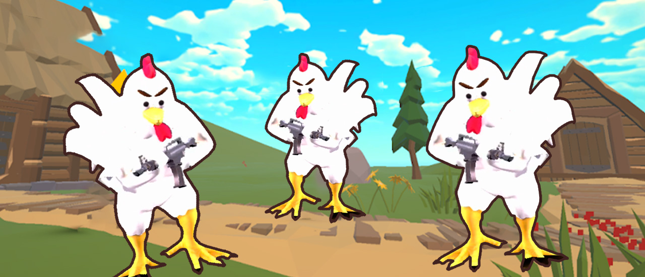 Chicken shooter io screenshot
