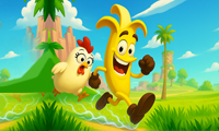 Chicken Banana Run screenshot