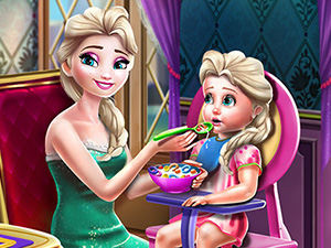 Ice Queen Toddler Feed play online no ADS