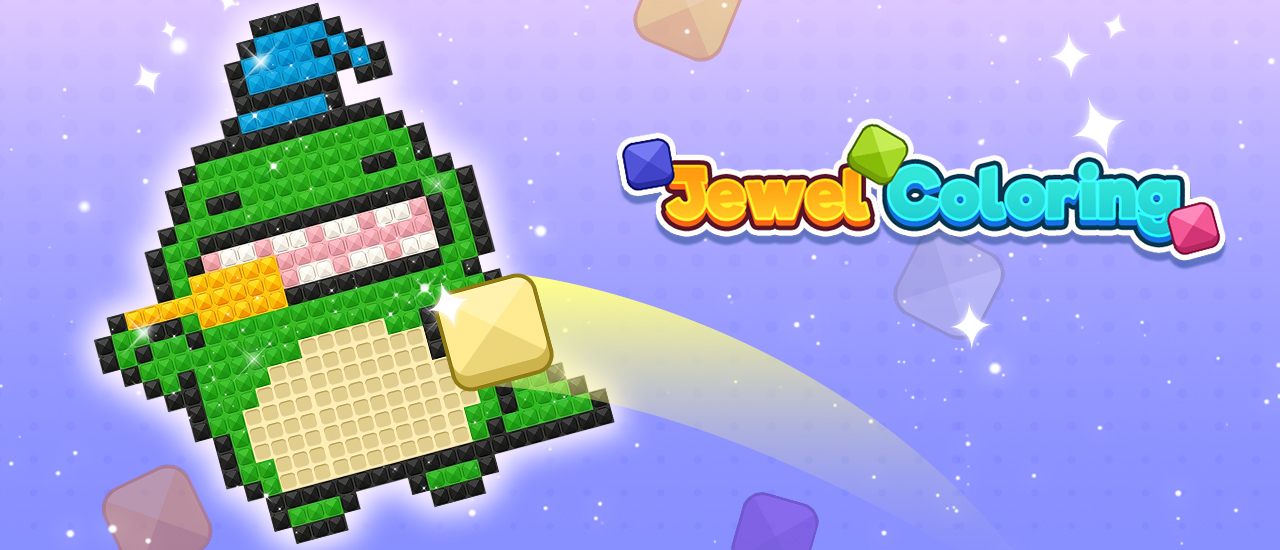 Jewels Coloring Puzzle
