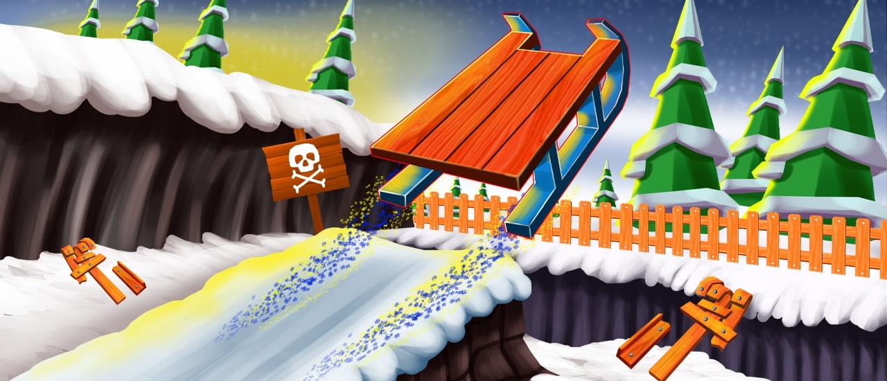 Snow Rider 3D nostalgia screenshot