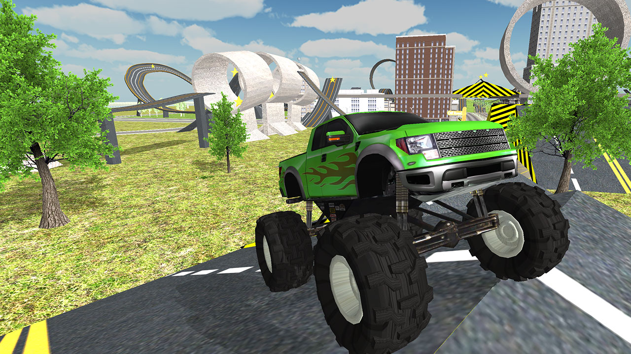 monster truck driving simulator game thumbnail