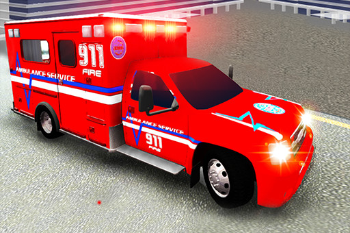 City Ambulance Driving image