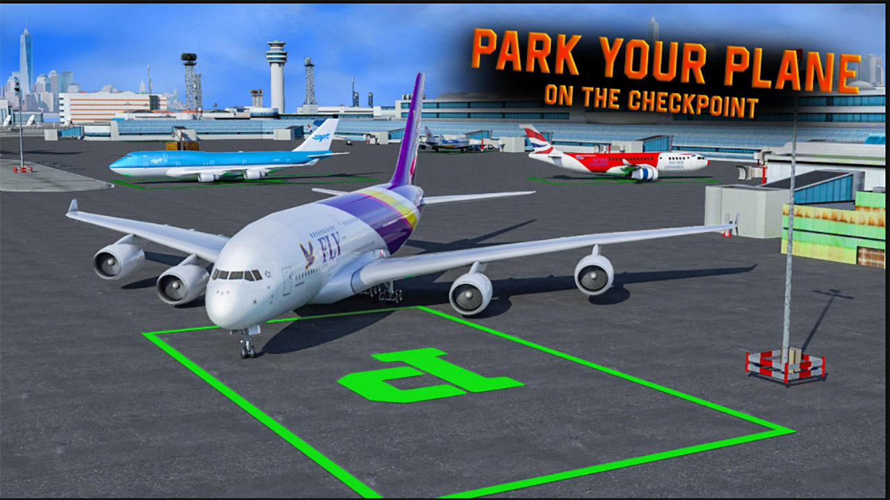 Air Plane Parking 3d thumbnail