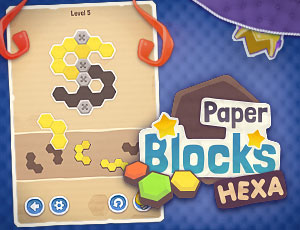 Paper Blocks Hexa play online no ADS