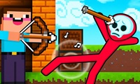 Noob archer vs Stickman Zombie: zombie shooter screenshot