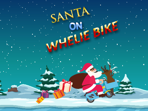 Santa On Wheelie Bike thumbnail