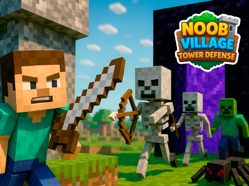 Noob Village Tower Defense online game