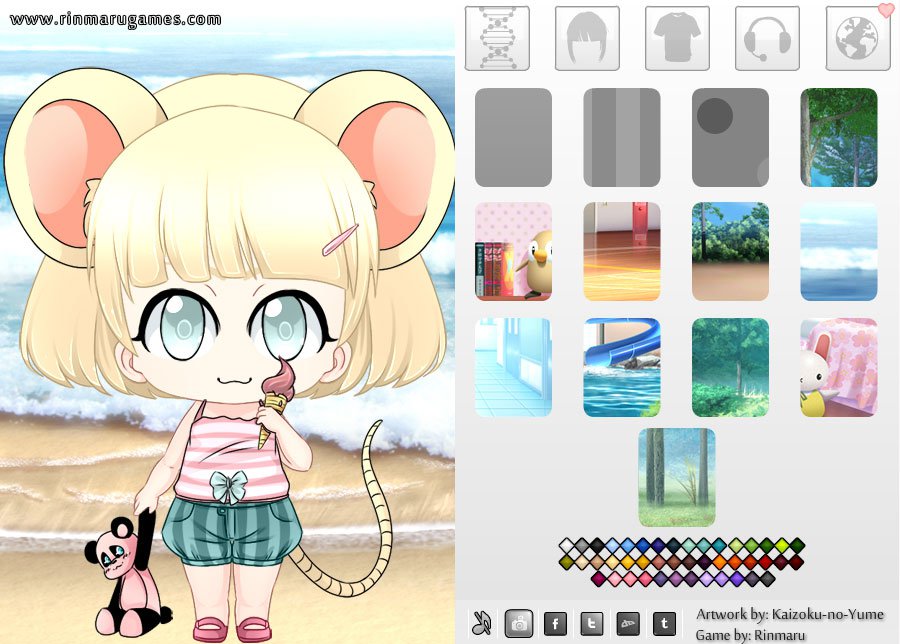 Kemonochibi dress up game